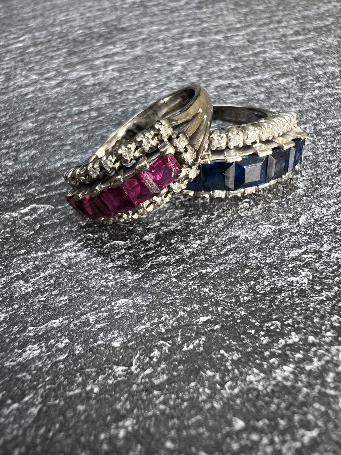 サファイヤ ルビー メレダイヤリングお買取りさせていただきました！