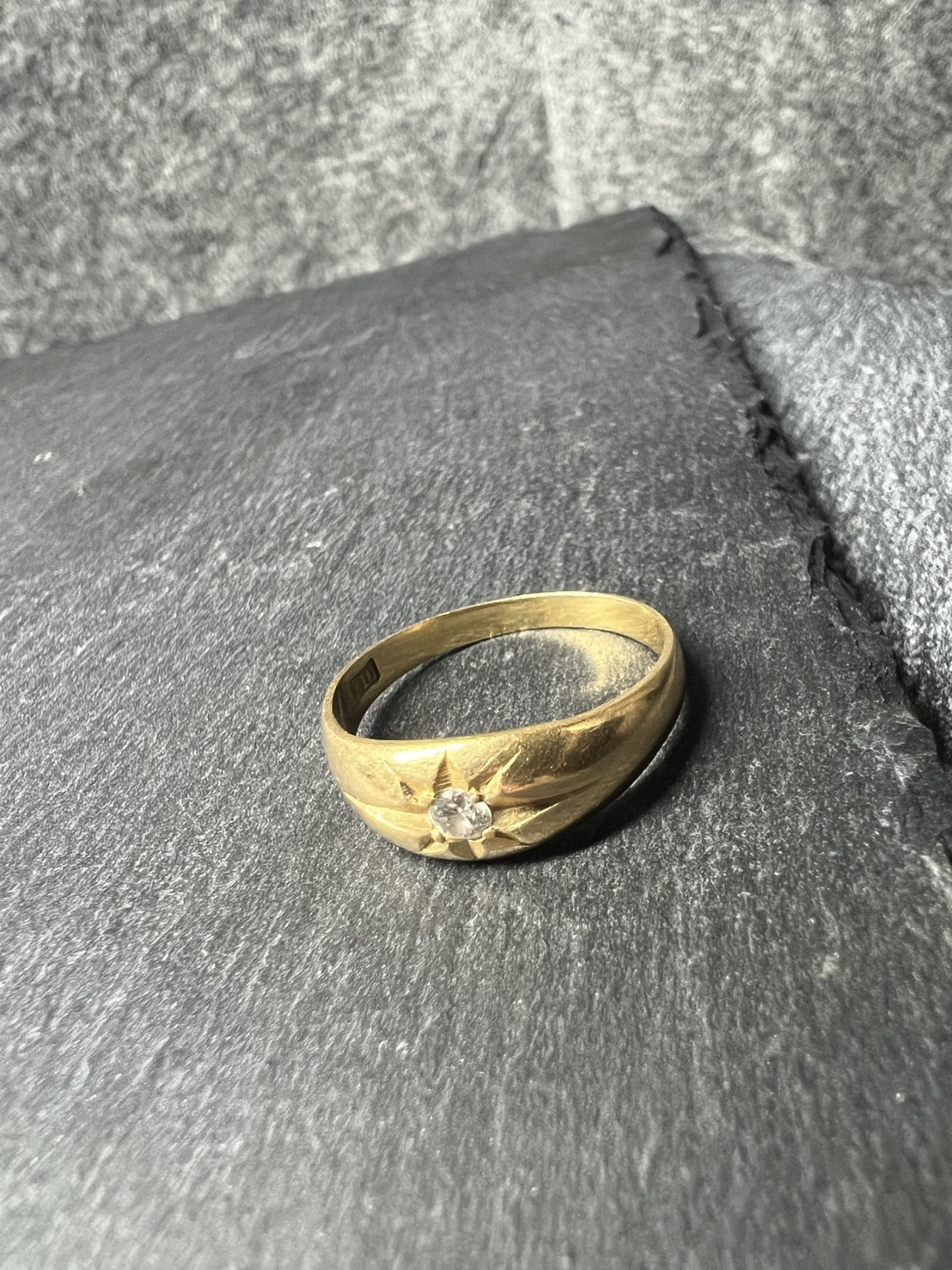 K18 ダイヤ付きのリングをお買取りさせていただきました！