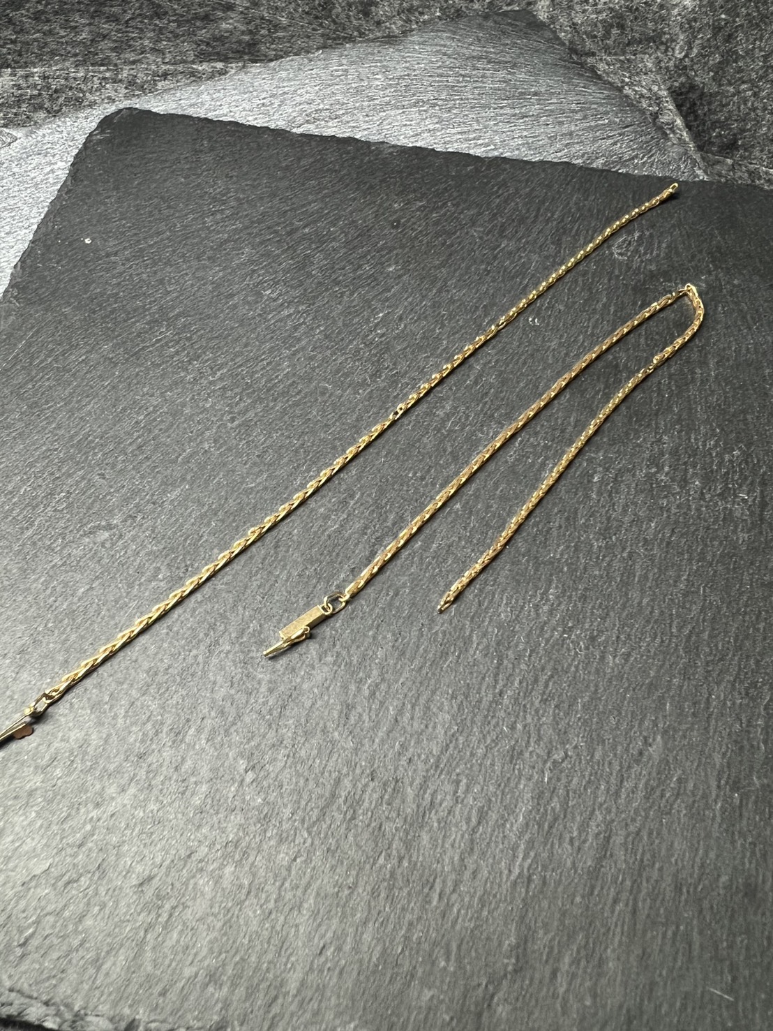壊れたK18ネックレスをお買取りさせていただきました！