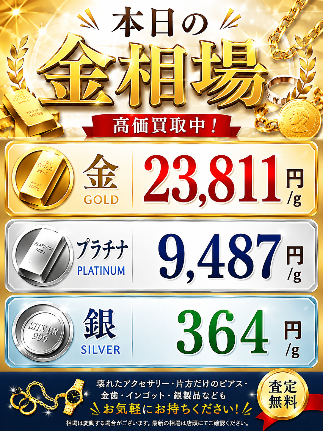 2026年6月10日 金相場