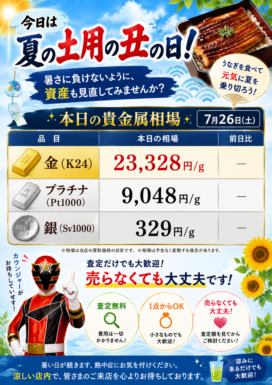 7月26日　金相場