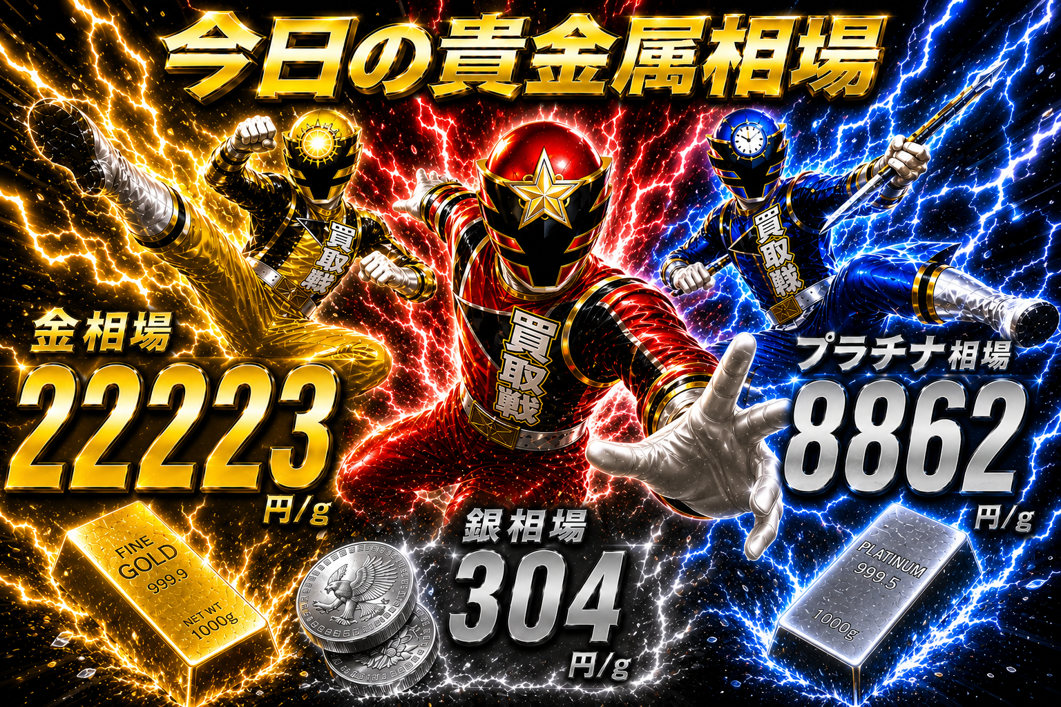 ２０２６年８月１日金相場！！